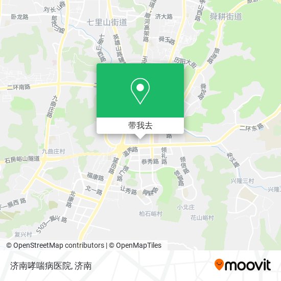 济南哮喘病医院地图