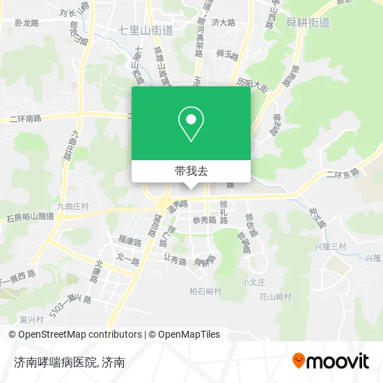 济南哮喘病医院地图