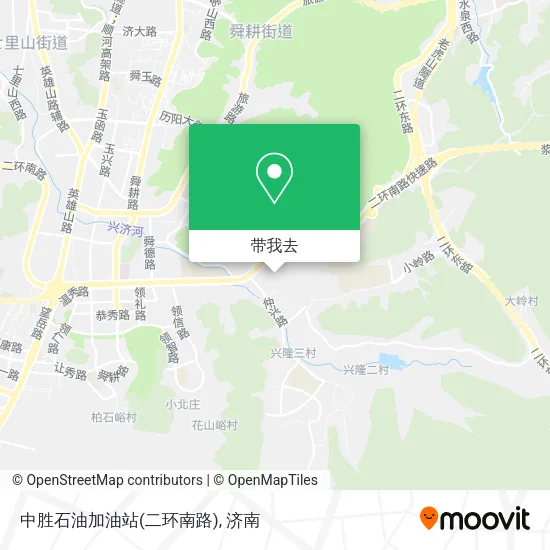 中胜石油加油站(二环南路)地图