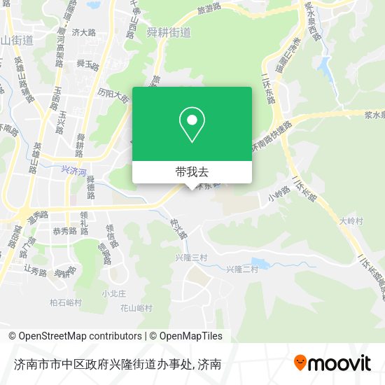 济南市市中区政府兴隆街道办事处地图