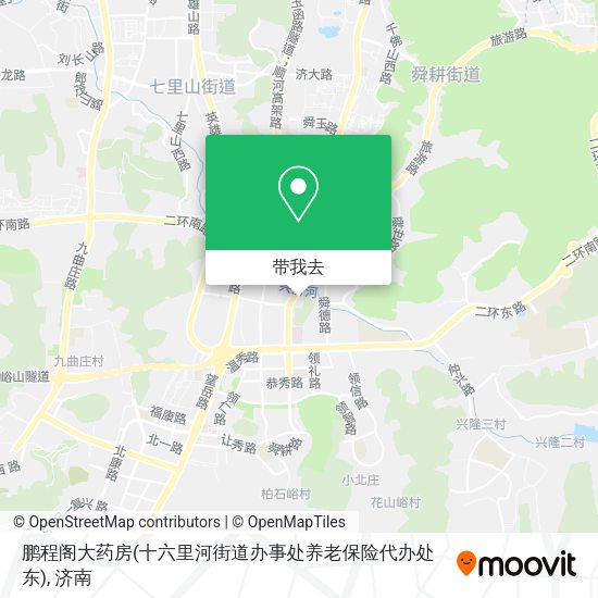 鹏程阁大药房(十六里河街道办事处养老保险代办处东)地图
