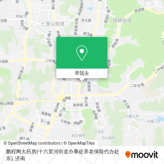 鹏程阁大药房(十六里河街道办事处养老保险代办处东)地图