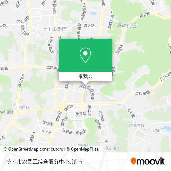 济南市农民工综合服务中心地图