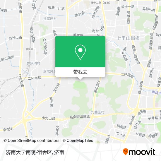 济南大学南院-宿舍区地图