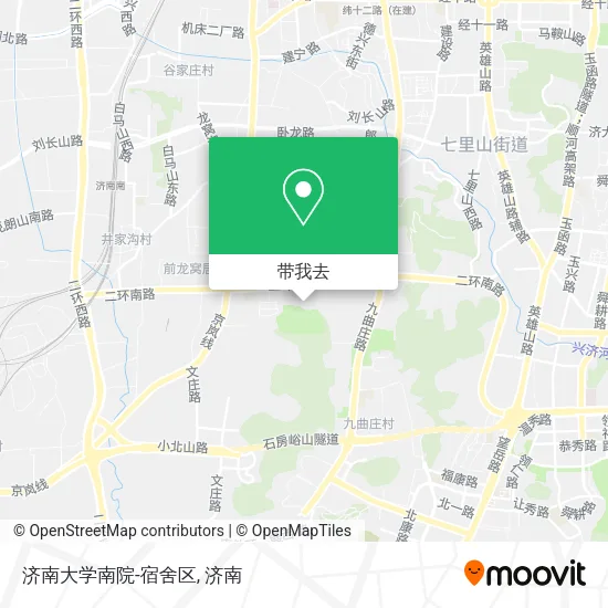 济南大学南院-宿舍区地图