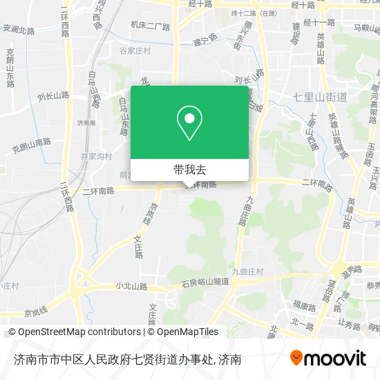济南市市中区人民政府七贤街道办事处地图