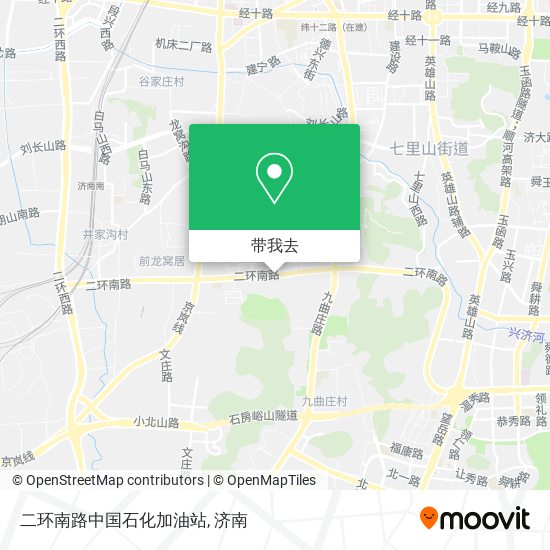 二环南路中国石化加油站地图