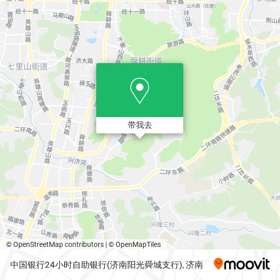 中国银行24小时自助银行(济南阳光舜城支行)地图