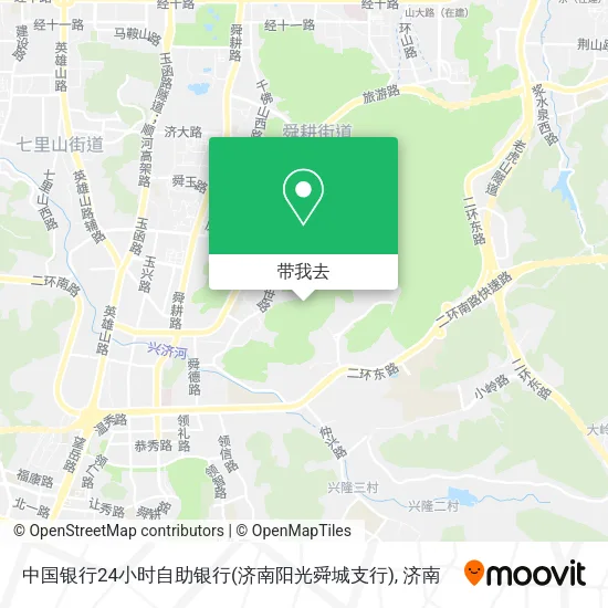 中国银行24小时自助银行(济南阳光舜城支行)地图