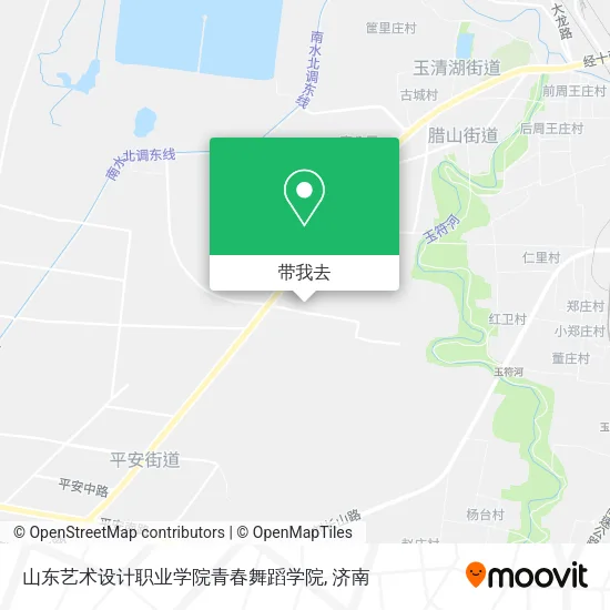山东艺术设计职业学院青春舞蹈学院地图