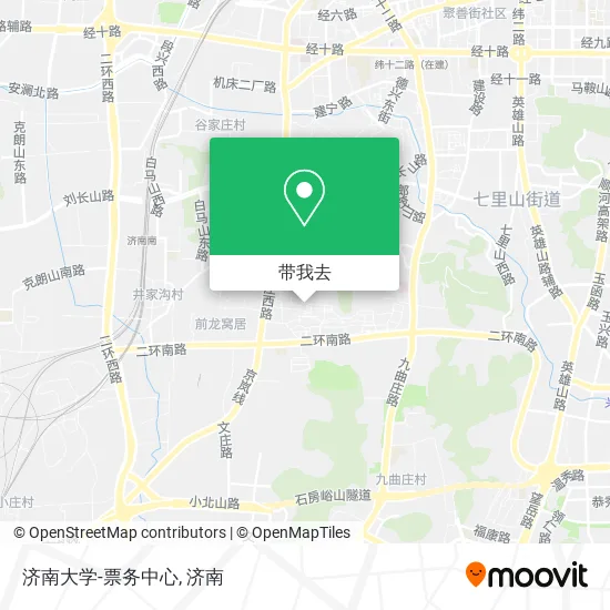 济南大学-票务中心地图