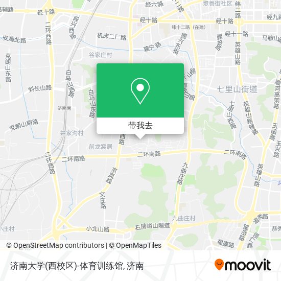 济南大学(西校区)-体育训练馆地图