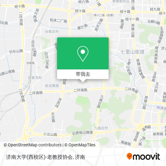 济南大学(西校区)-老教授协会地图