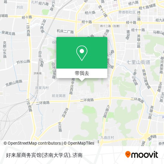 好来屋商务宾馆(济南大学店)地图