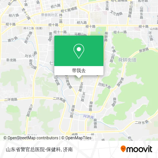 山东省警官总医院-保健科地图