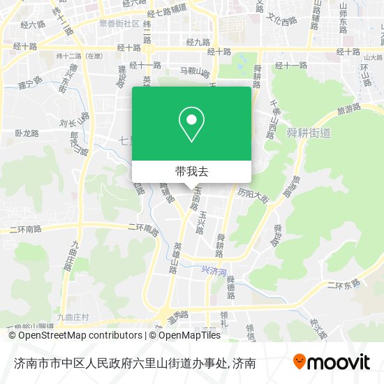 济南市市中区人民政府六里山街道办事处地图