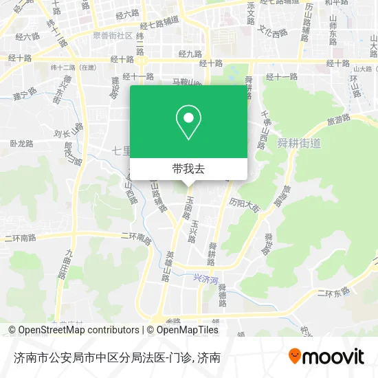 济南市公安局市中区分局法医-门诊地图