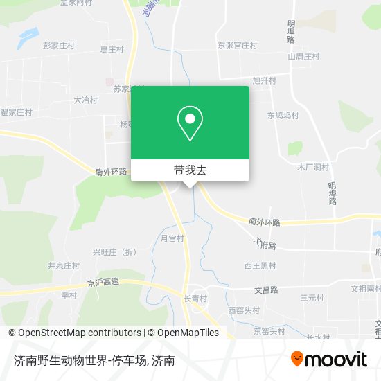 济南野生动物世界-停车场地图