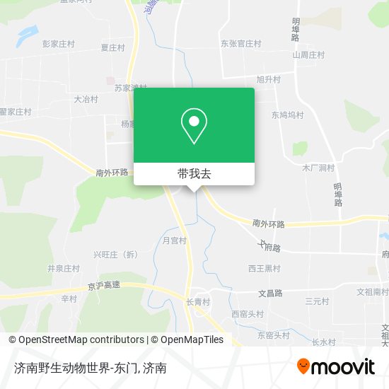 济南野生动物世界-东门地图
