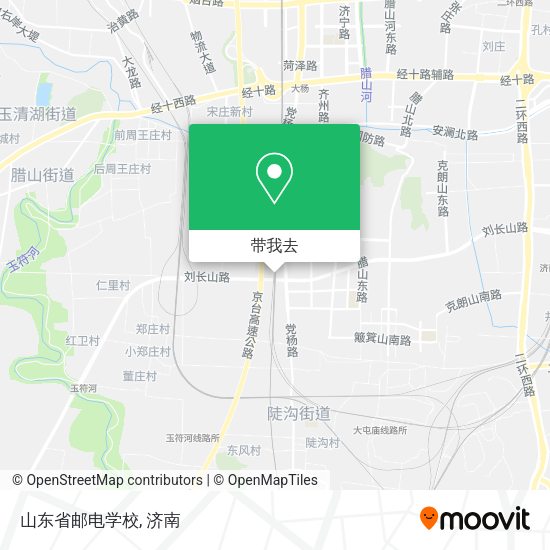 山东省邮电学校地图