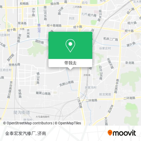 金泰宏发汽修厂地图