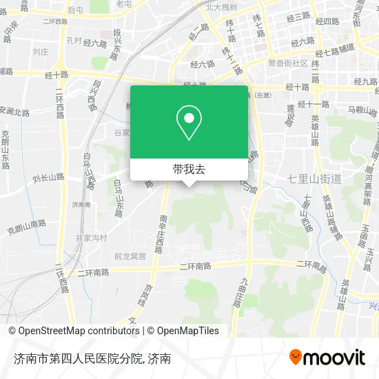 济南市第四人民医院分院地图