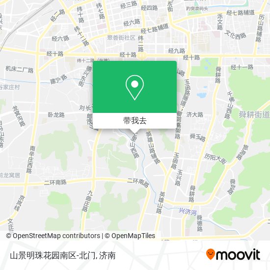 山景明珠花园南区-北门地图