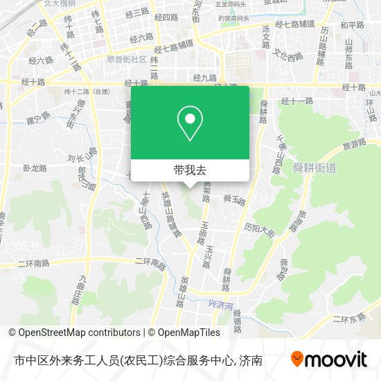 市中区外来务工人员(农民工)综合服务中心地图