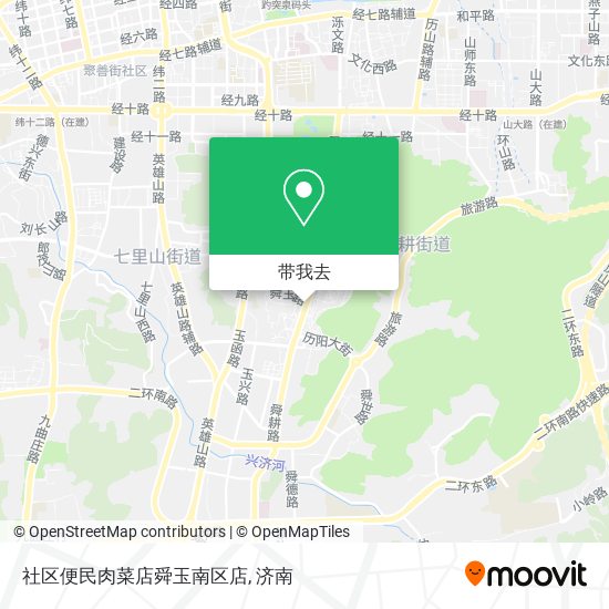 社区便民肉菜店舜玉南区店地图