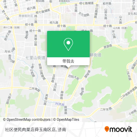 社区便民肉菜店舜玉南区店地图