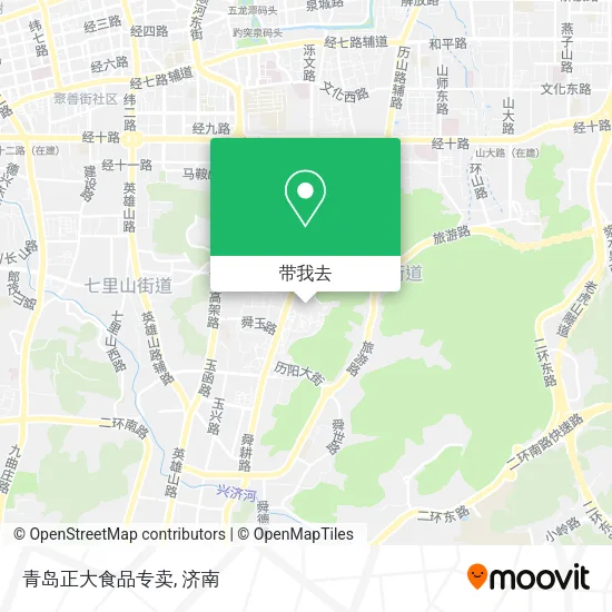 青岛正大食品专卖地图