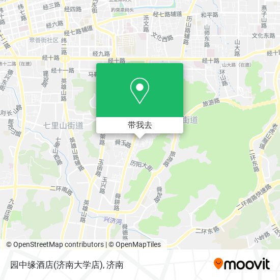 园中缘酒店(济南大学店)地图