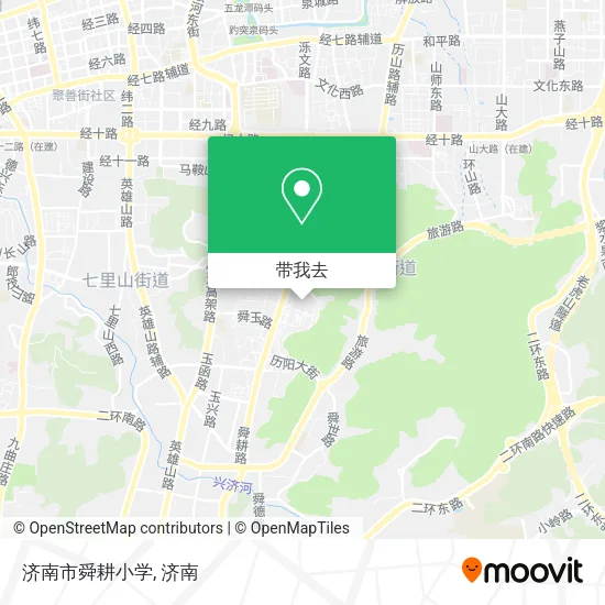 济南市舜耕小学地图