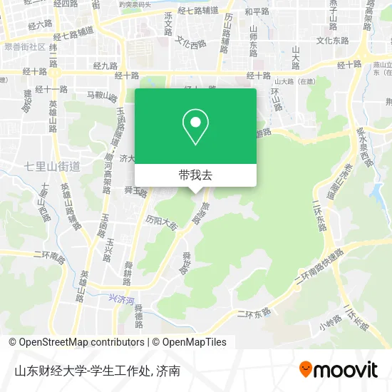 山东财经大学-学生工作处地图