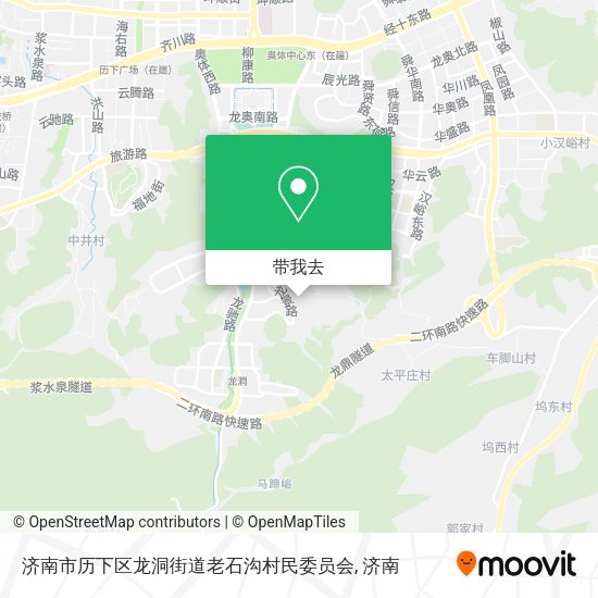 济南市历下区龙洞街道老石沟村民委员会地图