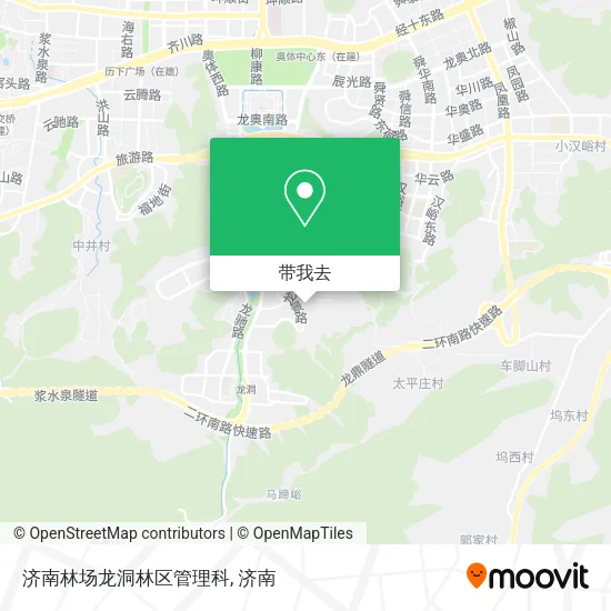 济南林场龙洞林区管理科地图