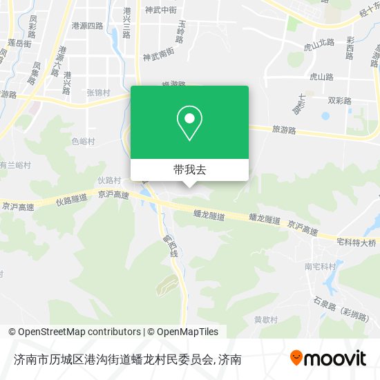 济南市历城区港沟街道蟠龙村民委员会地图