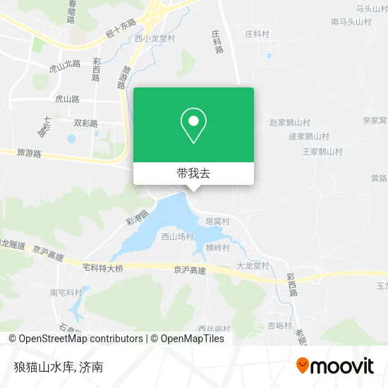 狼猫山水库地图