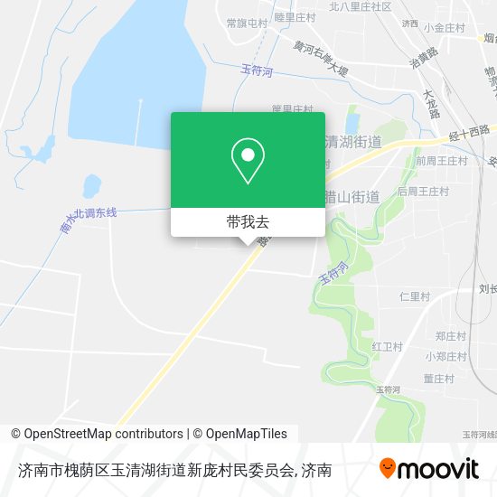 济南市槐荫区玉清湖街道新庞村民委员会地图