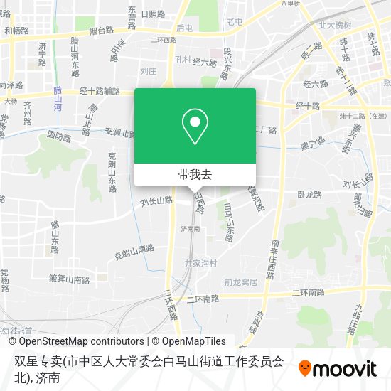 双星专卖(市中区人大常委会白马山街道工作委员会北)地图