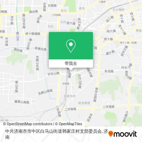 中共济南市市中区白马山街道韩家庄村支部委员会地图