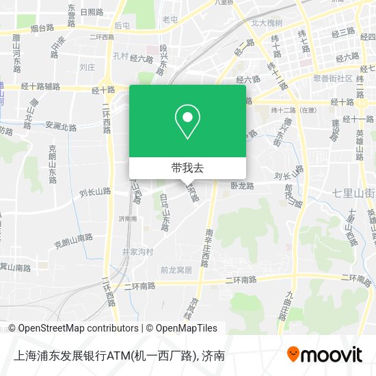 上海浦东发展银行ATM(机一西厂路)地图