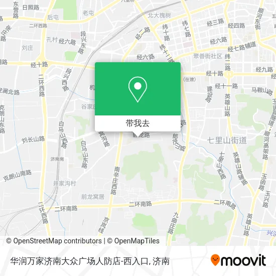 华润万家济南大众广场人防店-西入口地图