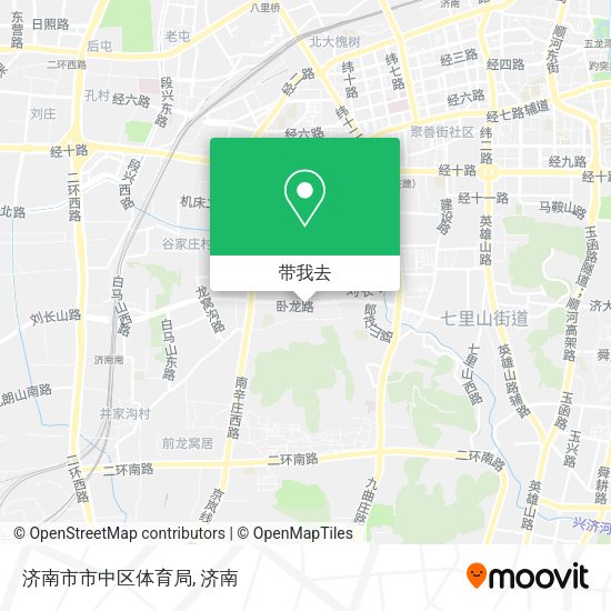 济南市市中区体育局地图