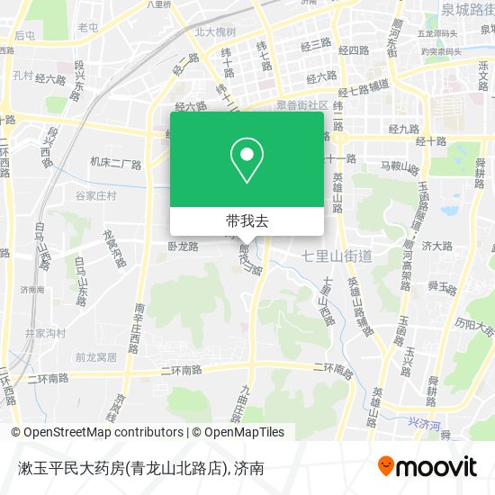 漱玉平民大药房(青龙山北路店)地图