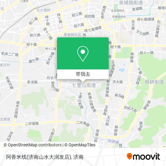 阿香米线(济南山水大润发店)地图