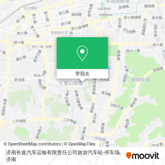 济南长途汽车运输有限责任公司旅游汽车站-停车场地图