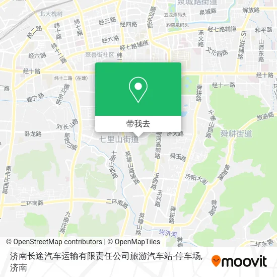 济南长途汽车运输有限责任公司旅游汽车站-停车场地图