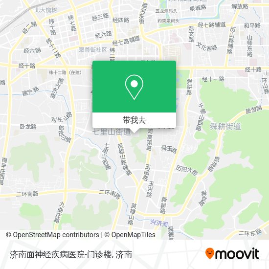 济南面神经疾病医院-门诊楼地图
