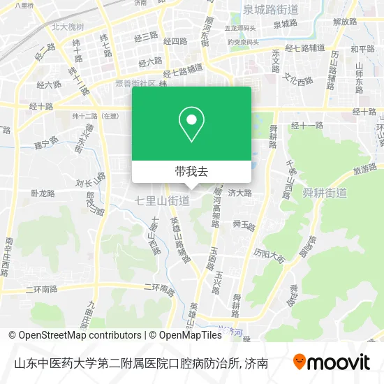 山东中医药大学第二附属医院口腔病防治所地图